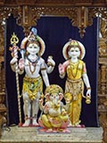 Bhagwan Shri Shankar, Shri Parvatiji and Shri Ganeshji